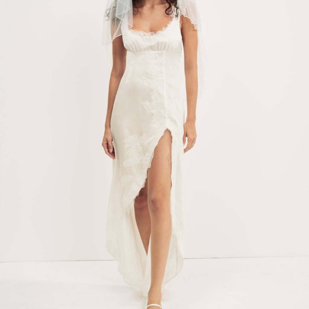 For Love and Lemons Clemence Maxi Cream Size Medium